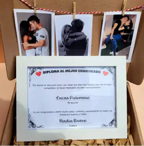 Detalles personalizados - Diploma al mejor novio