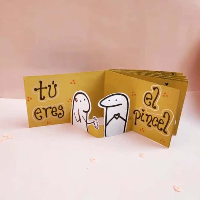 Detalles personalizados - Tarjeta flork 3D