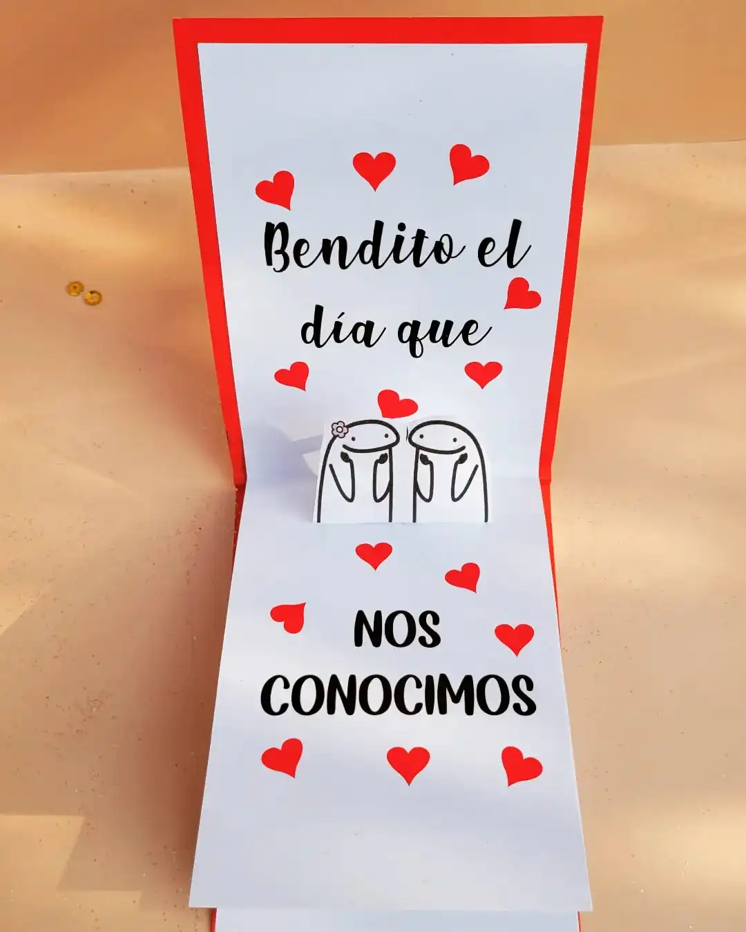 Detalles personalizados - Tarjeta Flork desplegable